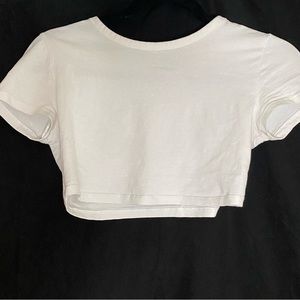 White crop top